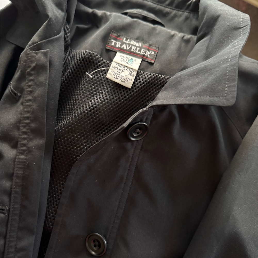 L.L. Bean Women's Black Raincoat